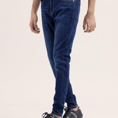 1 Pc Men's Stitched Denim Plain Jeans