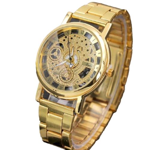 Men's Gold Stainless Steel Watch