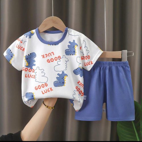 Boy's Printed Shirt and Shorts